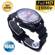 PANSIM 16 GB Full HD 1080P Motion Detection Night Vision and Waterproof Wrist Watch DVR